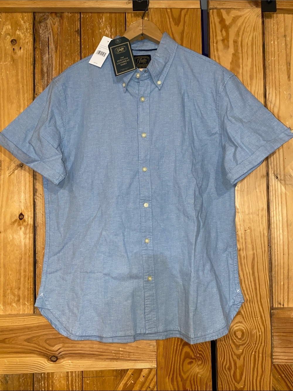 Jachs Light Blue Short Sleeve Button-Down Shirt